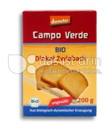 Produktabbildung: Campo Verde Bio Dinkelzwieback 200 g
