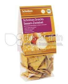 Produktabbildung: Schnitzer glutenfrei Bio Snacks Sesam-Zwiebel 100 g