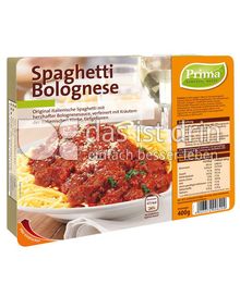 Prima Menu Spaghetti Bolognese 118 0 Kalorien Kcal Und Inhaltsstoffe Das Ist Drin