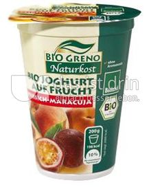 Produktabbildung: Bio Greno Naturkost Bio Joghurt auf Frucht Pfirsich-Maracuja 200 g