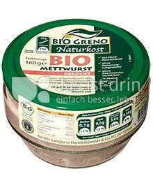 Produktabbildung: Bio Greno Naturkost Bio Mettwurst 160 g