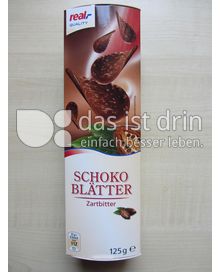 Produktabbildung: real,- Quality Schoko Blätter Zartbitter 125 g