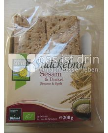 Produktabbildung: Bohlsener Mühle Snäckebrot Sesam & Dinkel 200 g