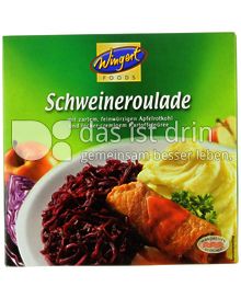 Produktabbildung: Wingert Foods GmbH Schweineroulade in würziger Sauce mit Kartoffelpürree und Apfelrotkohl 480 g