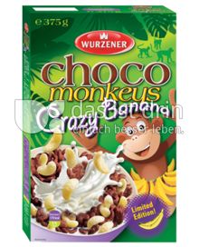 Produktabbildung: Wurzener choco monkeys Crazy Banana 375 g