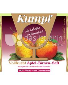 Produktabbildung: Kumpf Vollfrucht Apfel-Birnen-Saft 1 l