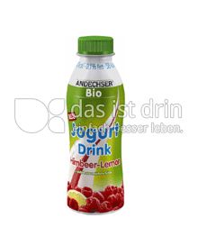 Produktabbildung: Andechser Natur Bio Trinkjoghurt Himbeer Lemon 500 ml