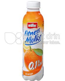 Produktabbildung: Müller Fitness Molke Orange 482 ml