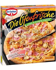 Produktabbildung: Dr. Oetker Die Ofenfrische Pizza Schinken-Champignon 380 g