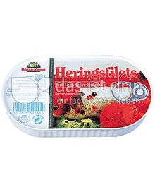 Produktabbildung: Rügen-Krone Heringsfilets in Tomaten-Sauce, geteilt 200 g