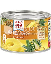 Produktabbildung: Libby's Ananas in Scheiben 235 g