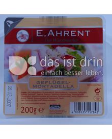 Produktabbildung: E. Ahrent - Der Wurstmacher Delikatess Geflügel-Mortadella 200 g
