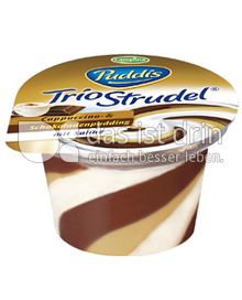 Produktabbildung: Puddis Trio Strudel Cappuccino- und Schokoladenpudding 135 g
