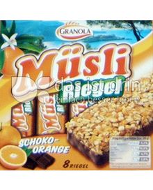 Produktabbildung: Granola Müsli Riegel Schoko-Orange 200 g