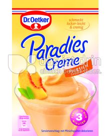 Produktabbildung: Dr. Oetker Paradies Creme Pfirsich-Geschmack 