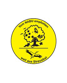 Abbildung: NABU-Qualitätszeichen für Streuobstprodukte