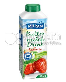 Produktabbildung: MILRAM Buttermilch Drink Erdbeere 750 g