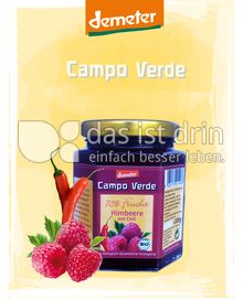Produktabbildung: Campo Verde Demeter BIO-Fruchtaufstrich 70% Himbeere mit Chili 200 g