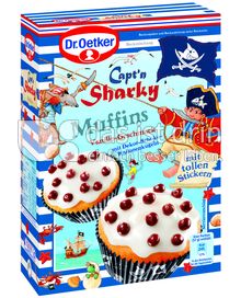 Produktabbildung: Dr. Oetker Capt´n Sharky Muffins Vanille 