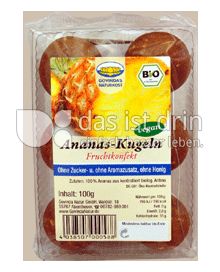 Produktabbildung: Govindas Naturkost Ananas Kugeln 100 g