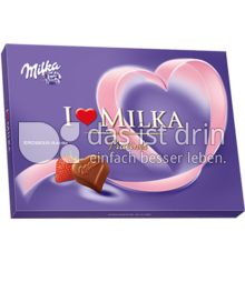 Produktabbildung: Milka I love Milka Erdbeer-Rahm Pralinés 125 g
