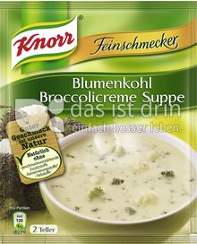 Produktabbildung: Knorr Feinschmecker Blumenkohl Broccolicreme Suppe 500 ml