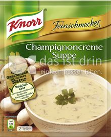Produktabbildung: Knorr Feinschmecker Champignoncreme Suppe 500 ml