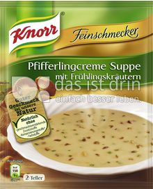Produktabbildung: Knorr Feinschmecker Pfifferlingcreme Suppe mit Frühlingskräutern 500 ml