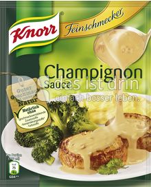 Produktabbildung: Knorr Feinschmecker Champignon Sauce 250 ml
