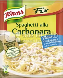 Produktabbildung: Knorr Fix Spaghetti alla Carbonara 38 g