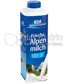 Produktabbildung: Weihenstephan Frische Alpenmilch 1,5 % Fett 1 l