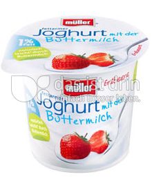 Produktabbildung: Müller Joghurt mit der Buttermilch Erdbeere 150 g