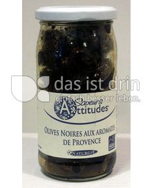 Produktabbildung: Saveurs Attitudes Oliven schwarz Provencal, Olives Noires aus Aromates de Provence, ohne Zuckerzusatz 230 g