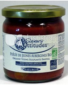 Produktabbildung: Saveurs Attitudes Auberginenpfanne aus jungen Bio Auberginen - Poêlée de Jeunes Aubergines Bio 345 g