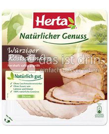 Produktabbildung: Herta Natürlicher Genuss Würziger Röstschinken 100 g