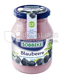 Produktabbildung: Söbbeke Blaubeere Bio Magermilchjoghurt Mild 500 g
