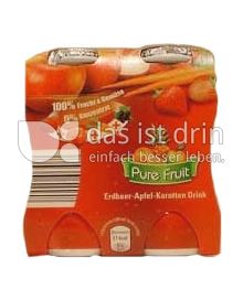 Produktabbildung: Aldi Pure Fruit Erdbeer-Apfel-Karotten Drink 400 ml