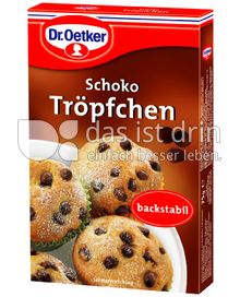 Produktabbildung: Dr. Oetker Schoko Tröpfchen Vollmilch 75 g