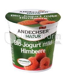 Produktabbildung: Andechser Natur Bio-Jogurt mild, Himbeere 3,7% 150 g