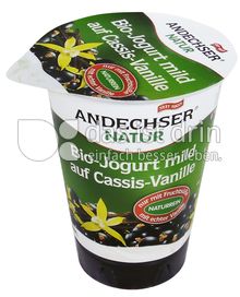 Produktabbildung: Andechser Natur Bio-Jogurt mild auf Cassis-Vanille 3,7% 180 g