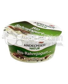 Produktabbildung: Andechser Natur Bio-Rahmjogurt mild, Stracciatella 10% 150 g