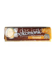 Produktabbildung: shokomonk Vollmilch Schokolade karamell 50 g