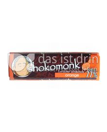 Produktabbildung: shokomonk Extrabitter Schokolade orange 50 g