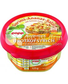 Produktabbildung: Popp Surimi-Ananas-Salat mit feinem Curry 125 g