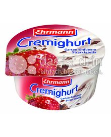 Produktabbildung: Ehrmann Cremighurt Garten-Erdbeere Stracciatella 