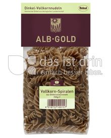 Produktabbildung: ALB-GOLD Bio Dinkel Vollkorn-Spiralen 250 g