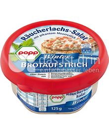Produktabbildung: Popp Räucherlachs-Salat mit pikantem Meerettich 125 g