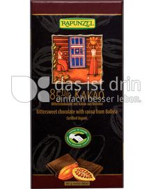Produktabbildung: Rapunzel 85% Kakao Zartbitterschokolade 80 g