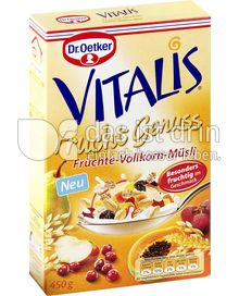 Produktabbildung: Dr. Oetker Vitalis Frucht Genuss Früchte-Vollkorn-Müsli 450 g