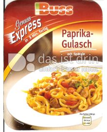 Produktabbildung: Buss Genuss Express Paprika-Gulasch 350 g